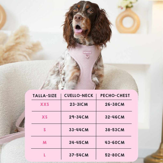 Pink Tweed Adjustable Harness
