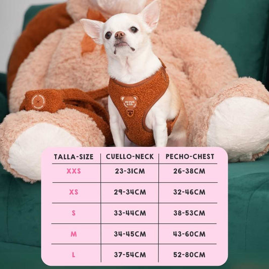 Brown Teddy Adjustable Harness