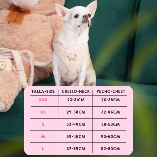 Cream Teddy Adjustable Harness