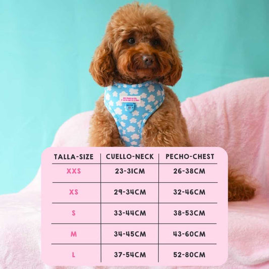 Clouds Adjustable Harness My Pug & Co by Agatha Ruiz de la Prada