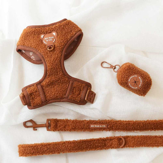 Pack Arnés Ajustable Teddy Marrón