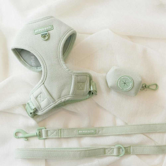Pack Arnés Ajustable Tweed Verde