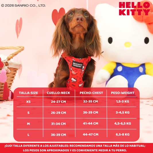 Arnés Body Hello Kitty Red