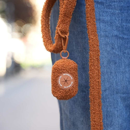 Brown Teddy Bag Holder