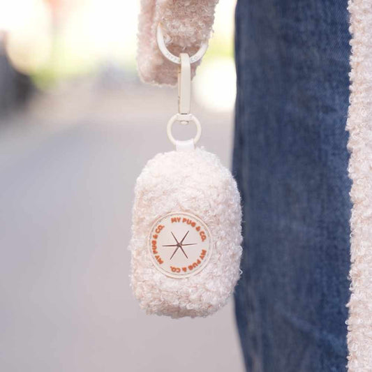 Teddy Cream Bag Holder