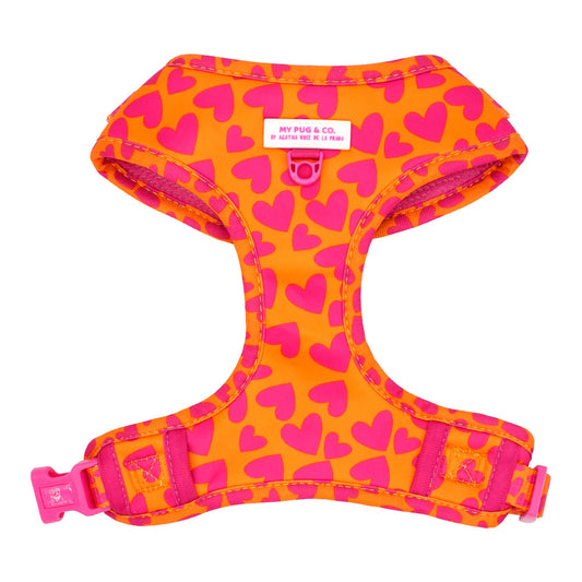 Hearts Adjustable Harness My Pug & Co by Agatha Ruiz de la Prada