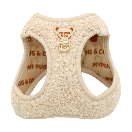 Cream Teddy Body Harness, size L only