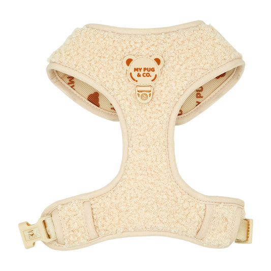 Cream Teddy Adjustable Harness