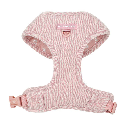 Pink Tweed Adjustable Harness