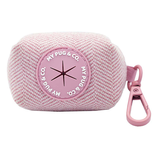 Pink Tweed Bag Holder