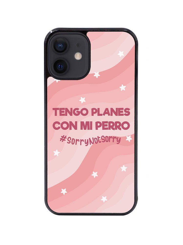 Funda Móvil Tengo Planes Con Mi Perro Rosa - MyPug&Co