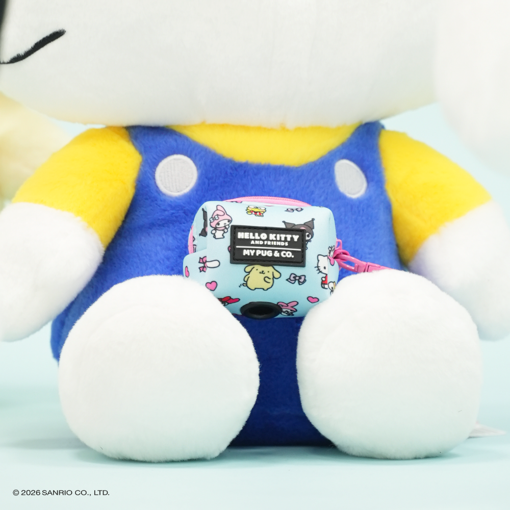 Blue Poop Bag Holder by Hello Kitty and Friends