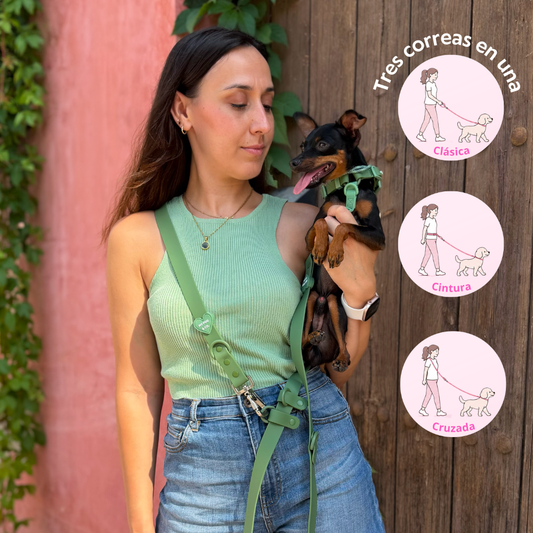 Handsfree Waterproof Leash - Green