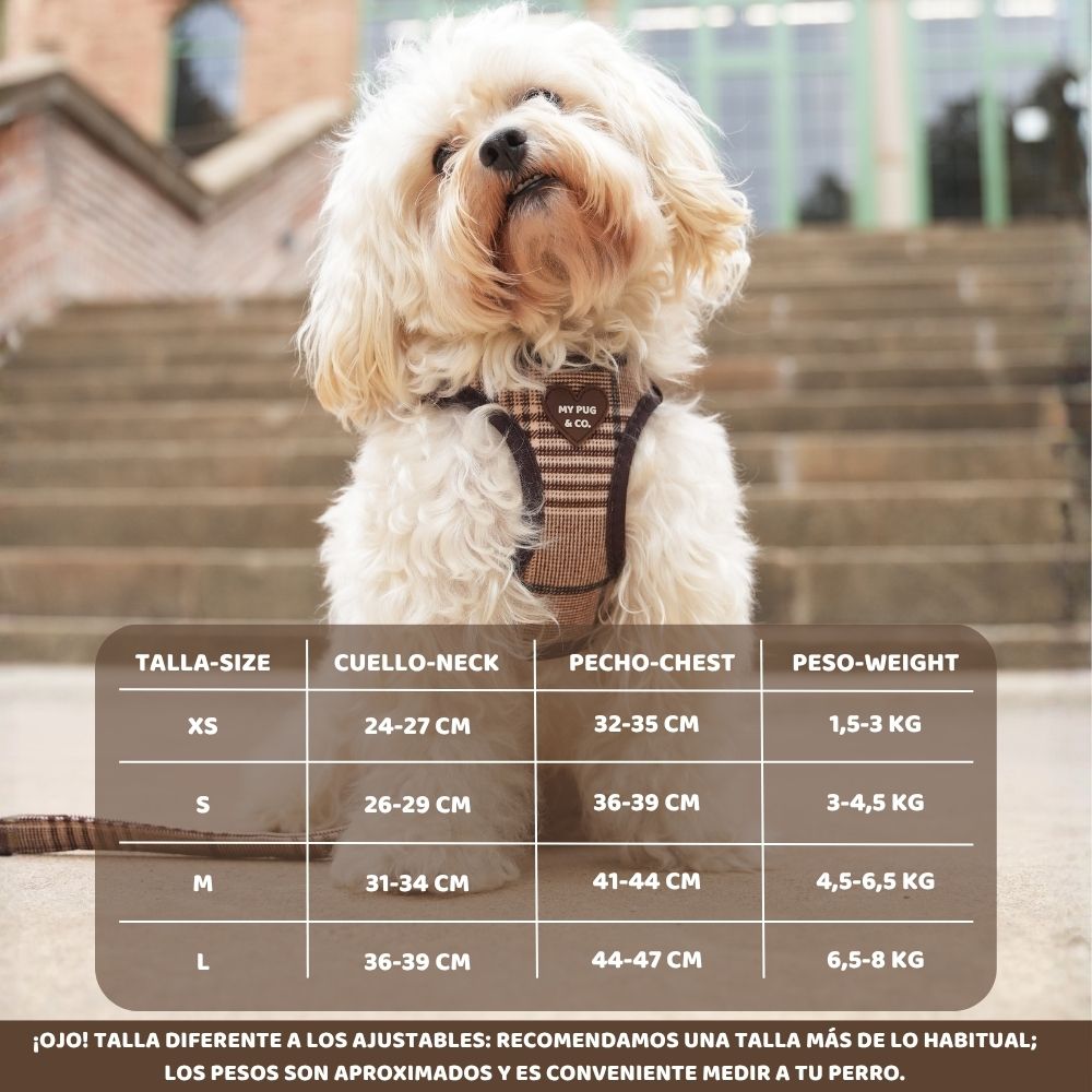 Arnés body Oxford para perros de My Pug & Co