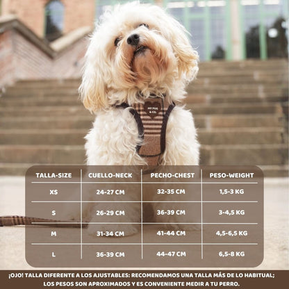 Arnés body Oxford para perros de My Pug & Co