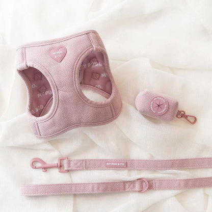 Pack Arnés Body Tweed Rosa