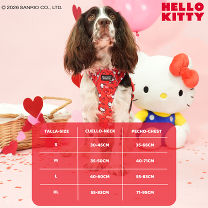 Trail-Hundegeschirr von Hello Kitty (Rot)