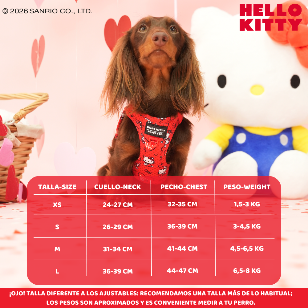 Arnés Body Hello Kitty Red