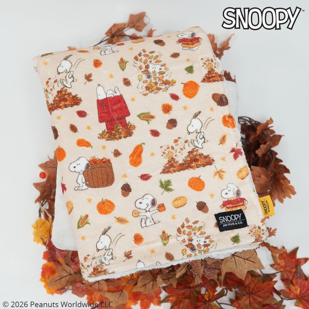 Coperta per cani Snoopy Autumn - My Pug & Co