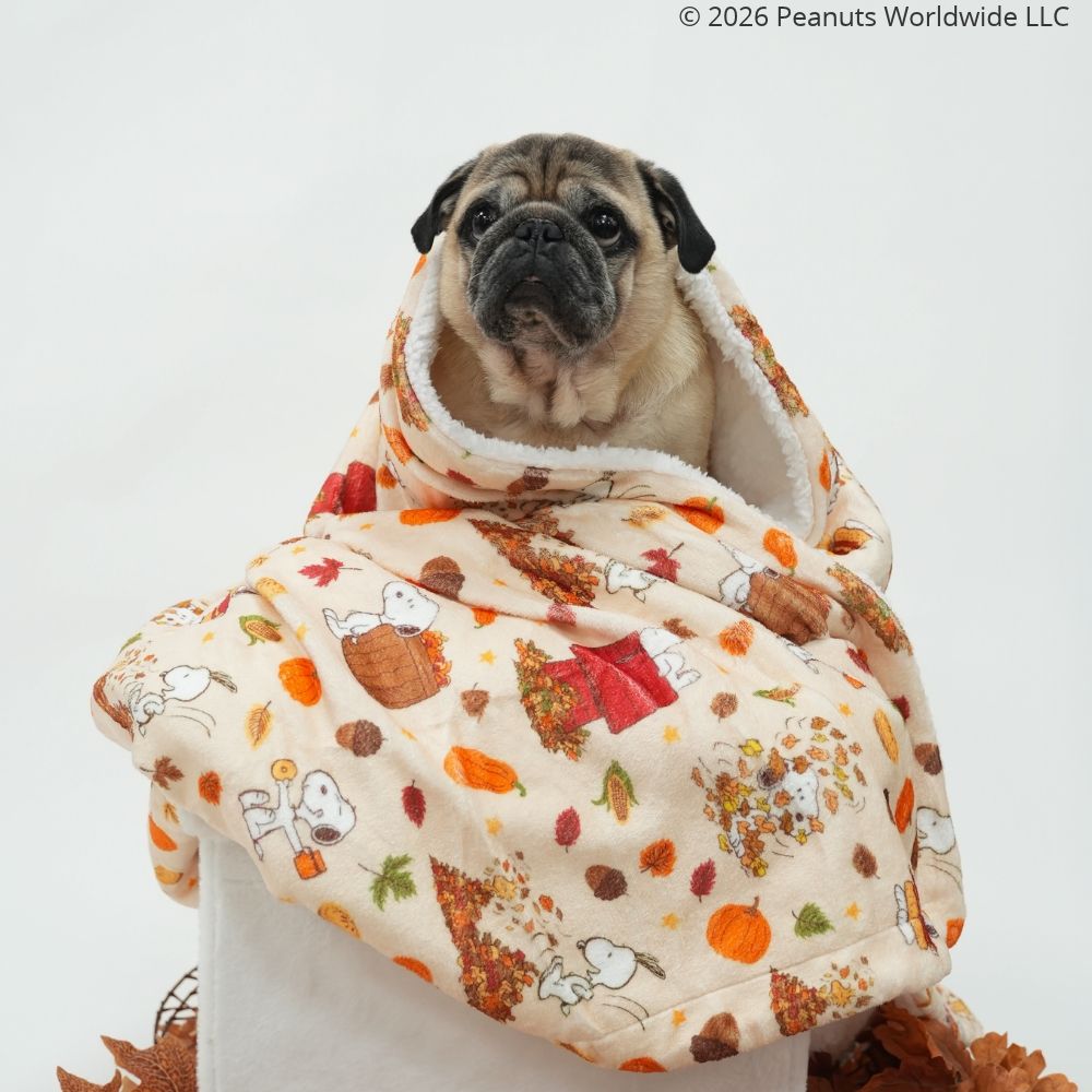 Coperta per cani Snoopy Autumn - My Pug & Co