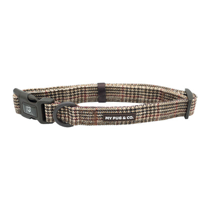 Verstellbares Hundehalsband Tartán