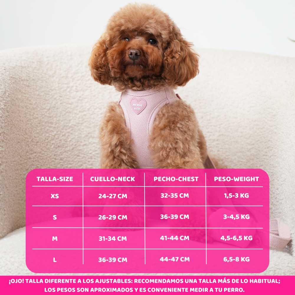 Pink Tweed Body Harness