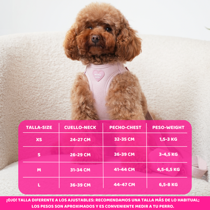 Pink Tweed Body Harness