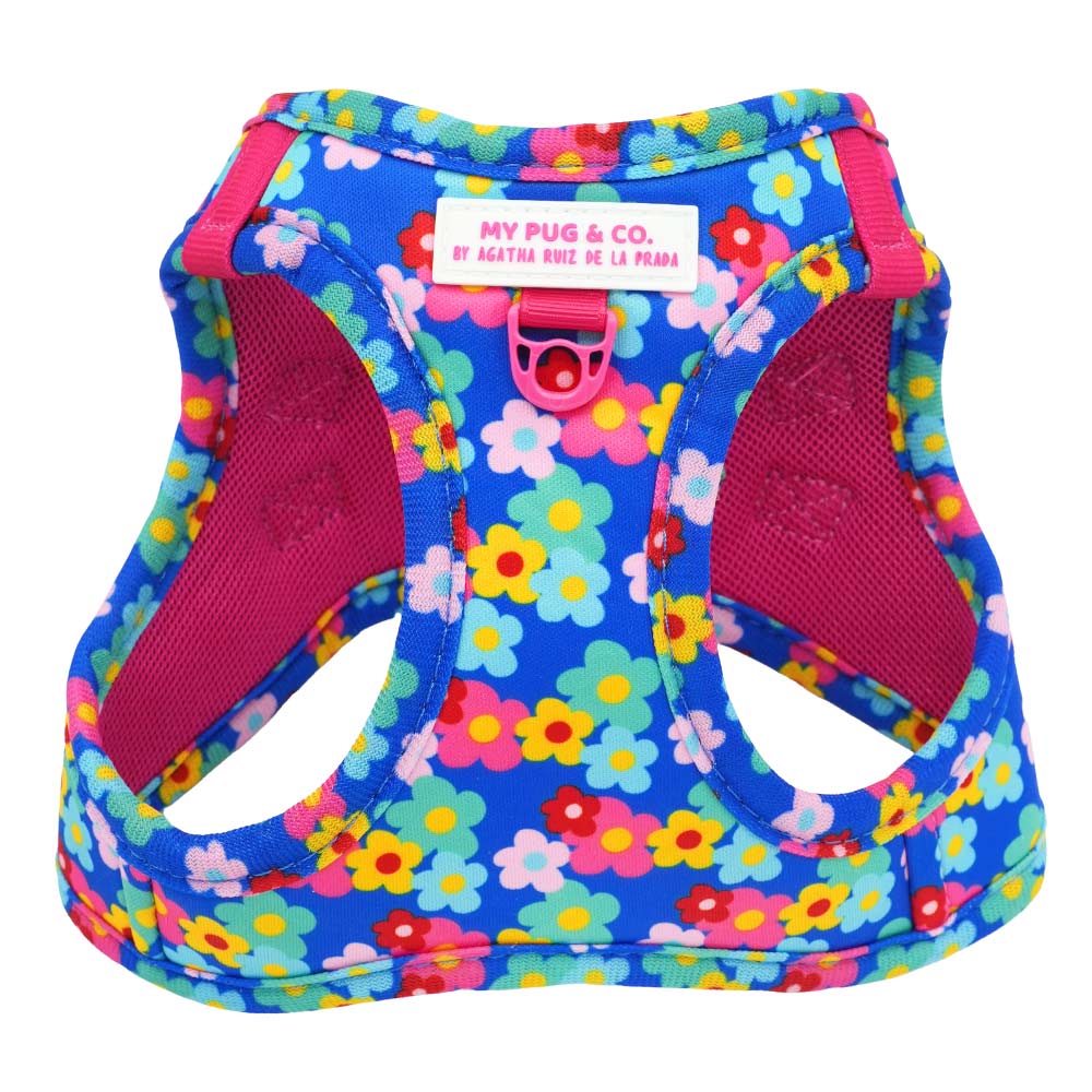 Step-in Hundegeschirr Farbenfrohe Blumen von Agatha Ruiz de la Prada