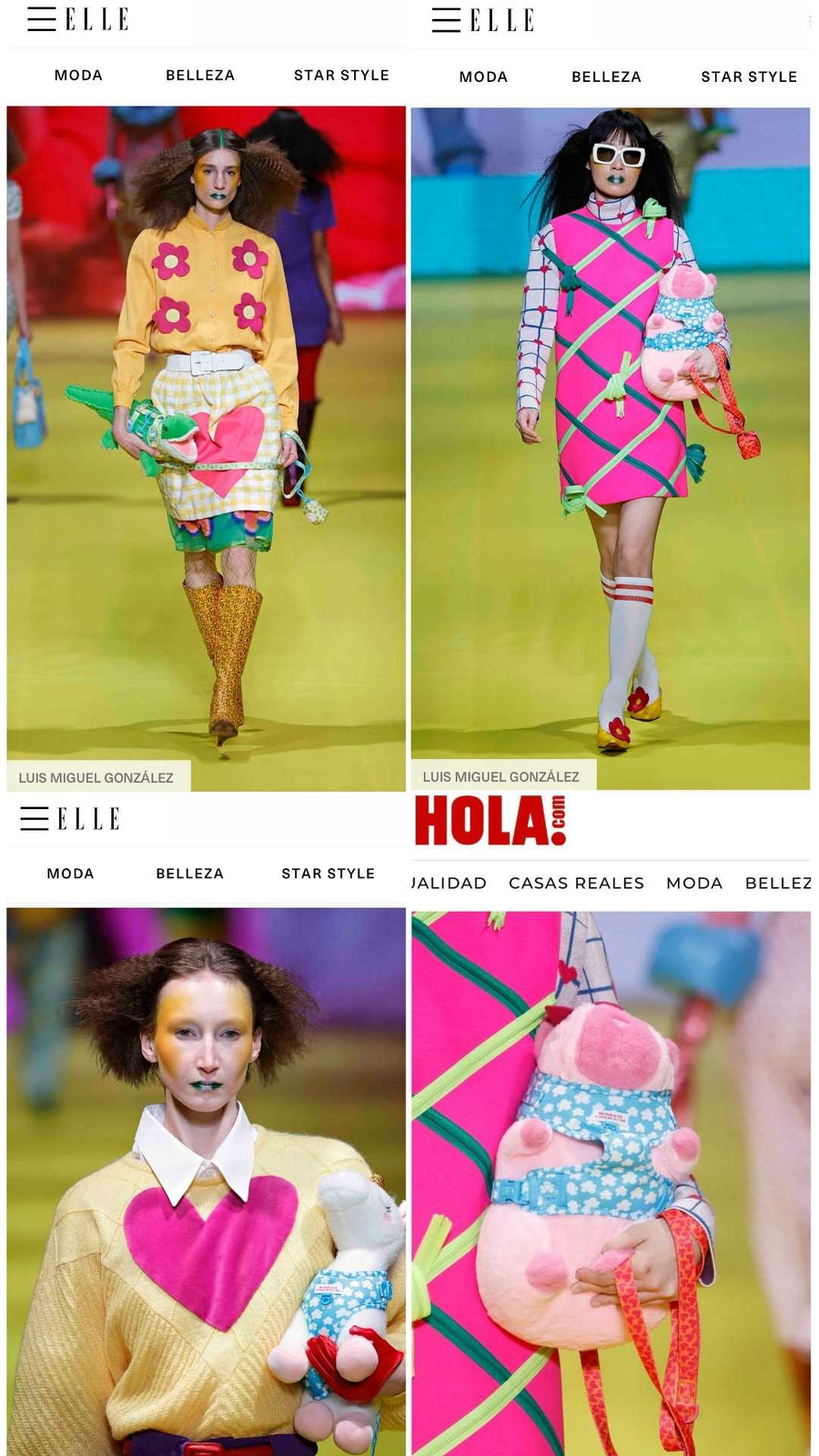 Nuestros arneses, en la pasarela con Agatha Ruiz de la Prada