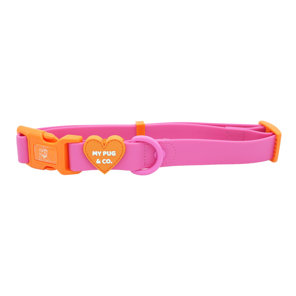 Collar Waterproof Rosa - Naranja