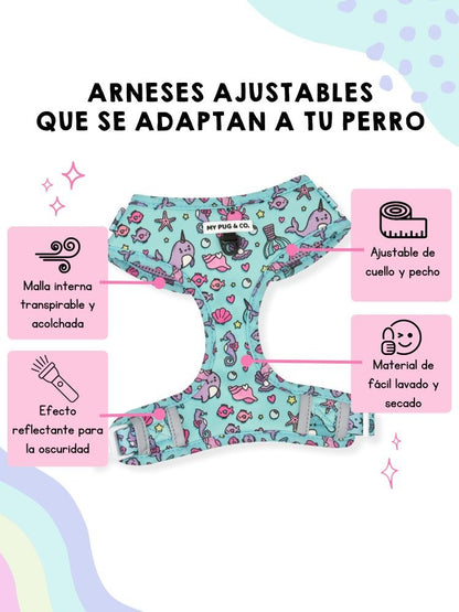 Arnés Ajustable Sirena - MyPug&Co